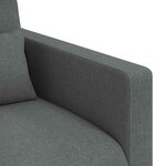 vidaXL Canapé 2 Pièces Gris foncé 139 x 78 x 80 cm tissu