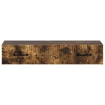 vidaXL Table d'appoint murale 87 5 x 34 5 x 17 cm Bois d'ingénierie