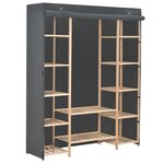 vidaXL Garde-robe Gris 135 x 40 x 170 cm Tissu