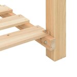 vidaXL Cache-pot de jardin avec étagère Beige 115 x 59 x 76.5 cm