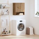 vidaXL Meuble mural chêne artisanal 60 x 31 x 70 cm Bois d'ingénierie