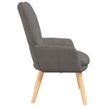 Fauteuil Relaxant VidaXL Gris Clair en Velours Côtelé