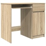 vidaXL Bureau chêne Sonoma 86x49x76 cm bois d'ingénierie