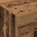 vidaXL Meubles de rangement muraux 2 pièces en bois vieilli 69 5 x 34 x 90 cm  en bois reconstitué