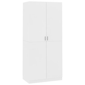 vidaXL Garde-robe Blanc 90x52x200 cm Bois d’ingénierie