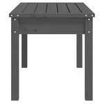 vidaXL Banc de jardin gris 80x44x45 cm bois massif de pin