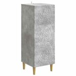 vidaXL Buffet Gris béton 33 x 34 5 x 90 cm Bois d'ingénierie