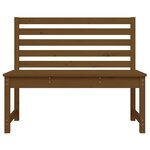 vidaXL Banc de jardin marron miel 109 cm bois de pin massif