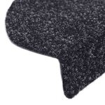 vidaXL Tapis d'escalier autocollants 20 pièces 65 x 21 x 4 cm Noir Demi-rond Grand
