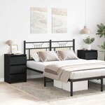 vidaXL Cabinet de chevet 2 Pièces Chêne noir 40 x 35 x 62 5 cm