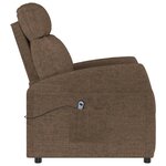 vidaXL Fauteuil Marron Tissu