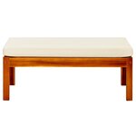 vidaXL Repose-pieds de jardin lot de 2 Bois d'acacia massif