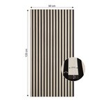 2 Panneaux muraux 60x120 bois naturel acoustiques
