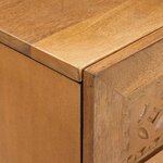vidaXL Buffet 2 Pièces Marron 60 x 33 x 75 cm bois de manguier massif