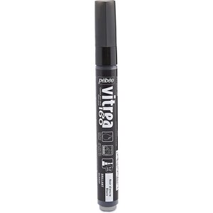 Marqueur Peinture Vitrea 160 pour Verre Noir Brillant PÉBÉO