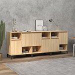 vidaXL Buffets 3 Pièces chêne sonoma 60x35x70 cm bois d'ingénierie