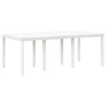 vidaXL Ensemble salle à manger jardin 7 pièces avec coussins Blanc Rotin Poly