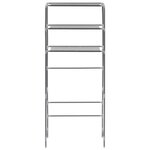 vidaXL Support de rangement à 3 niveaux Argenté 69x28x169 cm