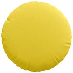 vidaXL Coussins de siège 2 Pièces Jaune clair Ø30 x 13 cm tissu