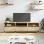 vidaXL Meuble TV chêne sonoma 150x30x44 5 cm bois d'ingénierie