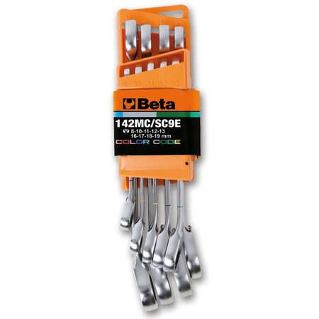 Beta Tools Ensemble de clés mixtes à cliquet 9 Pièces 142MC/SC9I