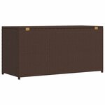 vidaXL Boîte de rangement de jardin marron 120x50x60 cm résine tressée
