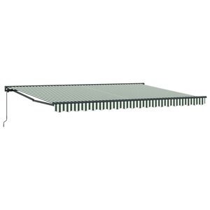 vidaXL Cadre d'auvent Vert et blanc 450 × 300 cm
