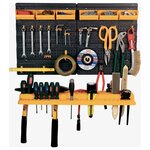 vidaXL Panneau mural porte-outils 646x385 mm 26 porte-outils PP