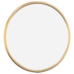 vidaXL Miroir mural Doré Ø 20 cm Rond