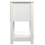 vidaXL Table de chevet Blanc 40x35x61 5 cm Bois de pin massif