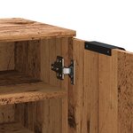 vidaXL Armoire à chaussures vieux bois 59x35x100 5cm bois d'ingénierie