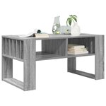 vidaXL Table basse Gris Sonoma 92 x 49 5 x 45 cm Bois d'ingénierie