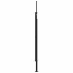 vidaXL Auvent latéral rétractable noir 200x500 cm