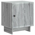 vidaXL Cabinet de chevet 2 Pièces Sonoma gris 43 x 34 5 x 50 cm