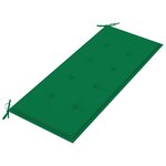 Vidaxl banc de jardin avec coussin 120 cm bois d'acacia massif