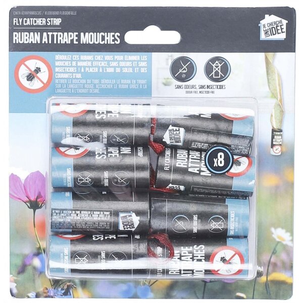 Set de 8 rubans attrape-mouches