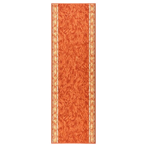 vidaXL Tapis de couloir antidérapant Terre cuite 67x200 cm