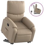 vidaXL Fauteuil inclinable Cappuccino Similicuir