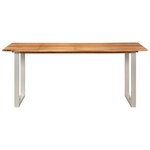 vidaXL Table de salle à manger 180x90x76 cm Bois d'acacia massif