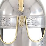 vidaXL Casque de réplique antique Beowulf pour GN Argenté Acier