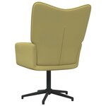 Vidaxl chaise de relaxation vert tissu
