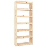 vidaXL Bibliothèque/Séparateur de pièce 80x30x199 5 cm pin massif
