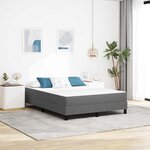Matelas ressorts ensachés vidaXL Gris clair Medium 140x190x20 cm Tissu