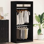 vidaXL Armoire Chêne noir 100 x 50 x 200 cm Bois d'ingénierie