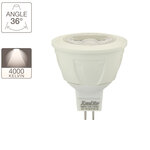 Ampoule led spot  culot gu5.3  7w cons. (50w éq.)  angle focalisé  lumière blanche neutre