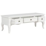 vidaXL Meuble TV Blanc 100 x 35 x 35 cm Bois
