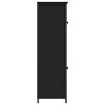 vidaXL Buffet haut noir 62x32x106 5 cm bois d'ingénierie