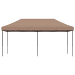 vidaXL Tente de fête 292 x 580 x 315 cm Marron Tissu Oxford