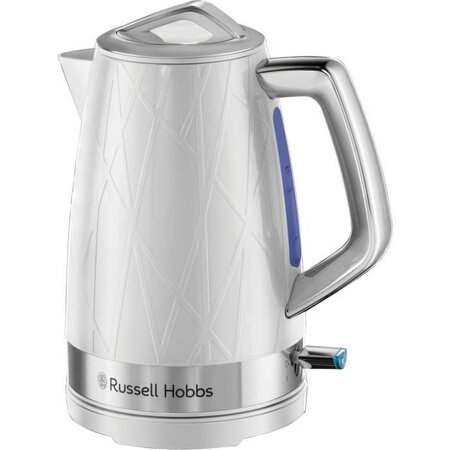 Russell Hobbs 28080-70 Bouilloire 1,7L Structure, Ebullition Rapide, Consomme Moins d'Energie, Base Multidirectionnelle 360° - Blanc