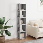 vidaXL Armoire d'angle Sonoma gris 33x33x164 5 cm Bois d'ingénierie